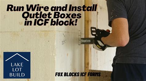 how to install a quad electric box with igf|icf box installation.